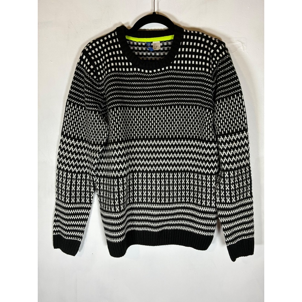 H&M Divided Small Fair Isle Wool Blend Sweater Oversized Cozy Thick  Chunky Warm